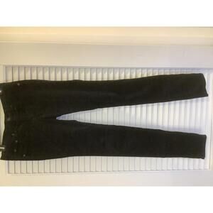 rag & bone Black Velvet Low Rise Skinny 5 Pocket Jeans Party Dressy Casual 26